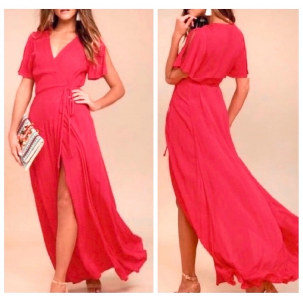 NWT Young Fabulous & Broke Front Wrap Maxi Dress